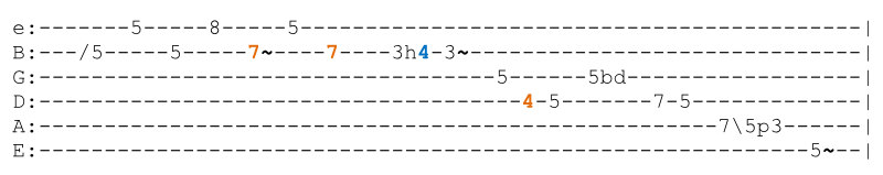 gorgeous blues guitar lick (b5 blue note) + (6th note)