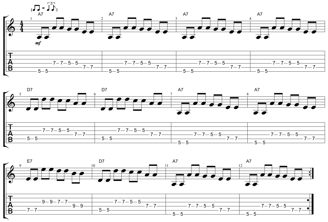 Blues Riff Shuffles - 1