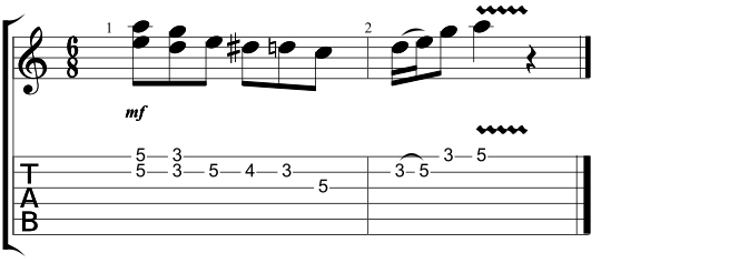 Using double-stops to play easy blues riffs! Full lesson on