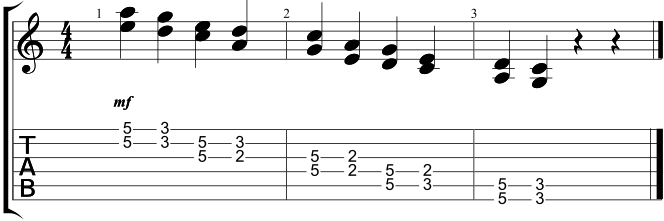 Using double-stops to play easy blues riffs! Full lesson on
