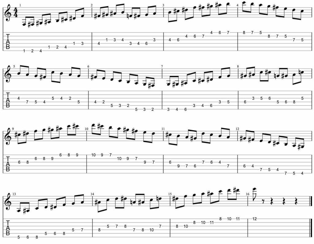 Speed building guitar lick exercise #7