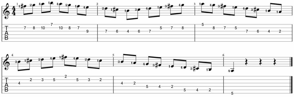 Speed building guitar lick exercise #3