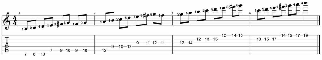 Speed building guitar lick exercise #5