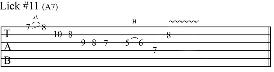 blues lick 11