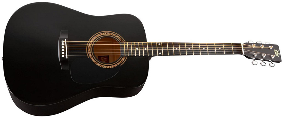 Rogue RA-090 Dreadnought Acoustic Low-Price Black Guitar