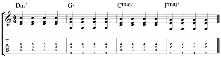 easy jazz chord 7