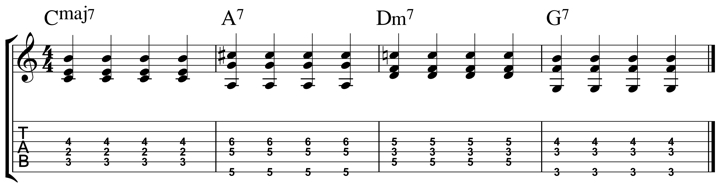 easy jazz chord 9