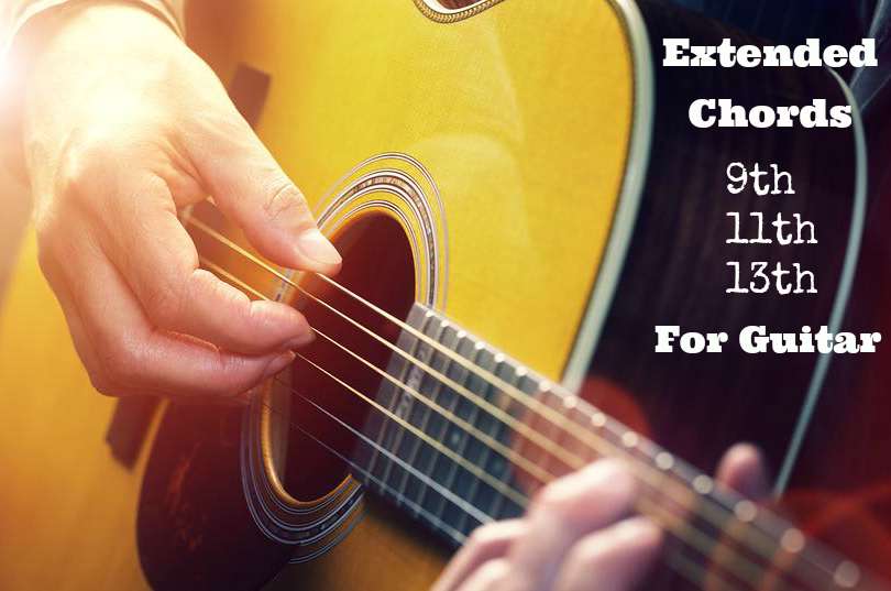 extended chords 9th, 11th, 13th for guitar